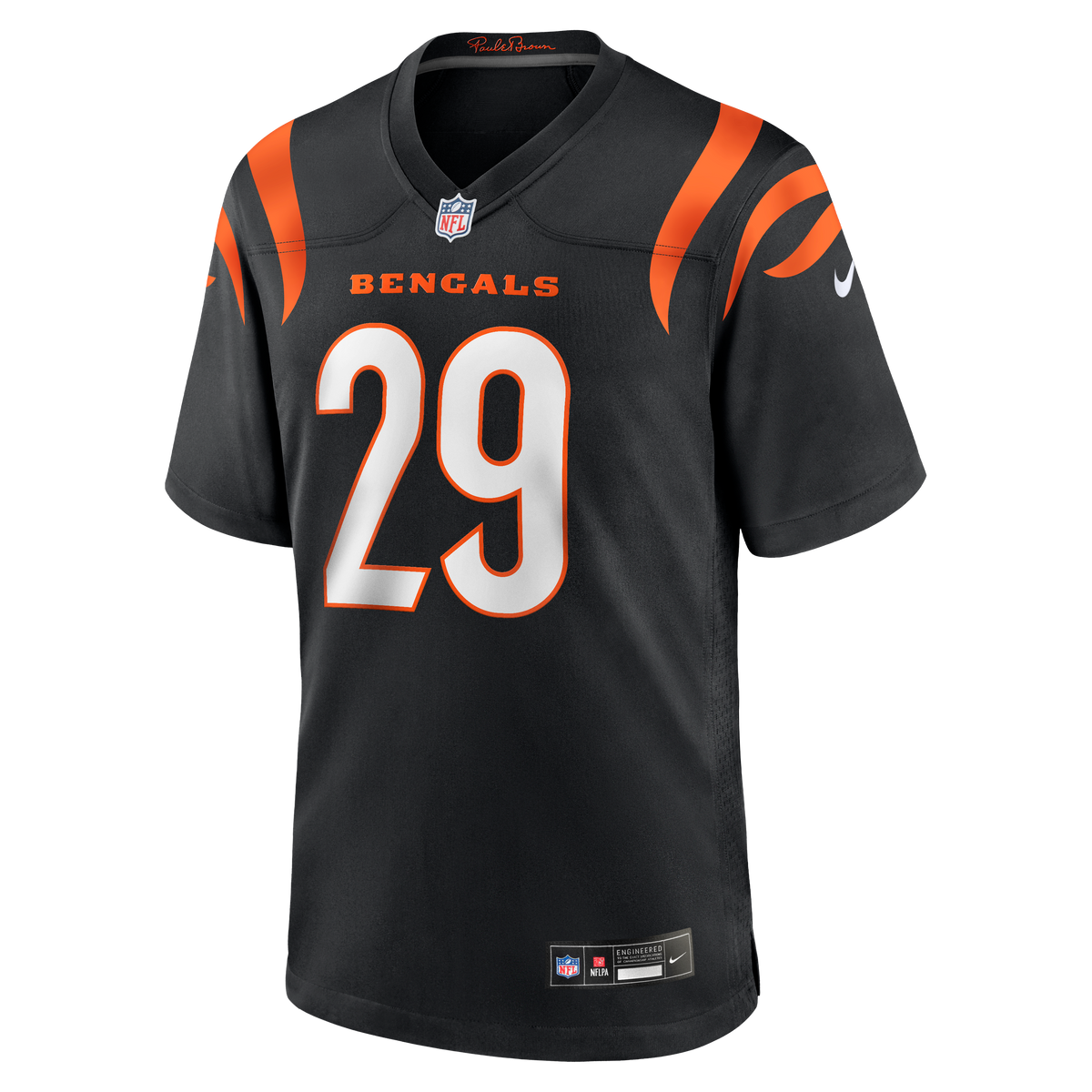 Men's Cincinnati Bengals Kyle Dugger Black Team Jersey