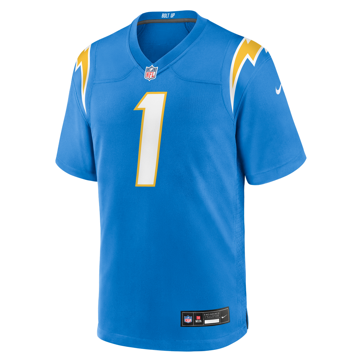 Men's Los Angeles Chargers Quentin Johnston Powder Blue Game Player Jersey