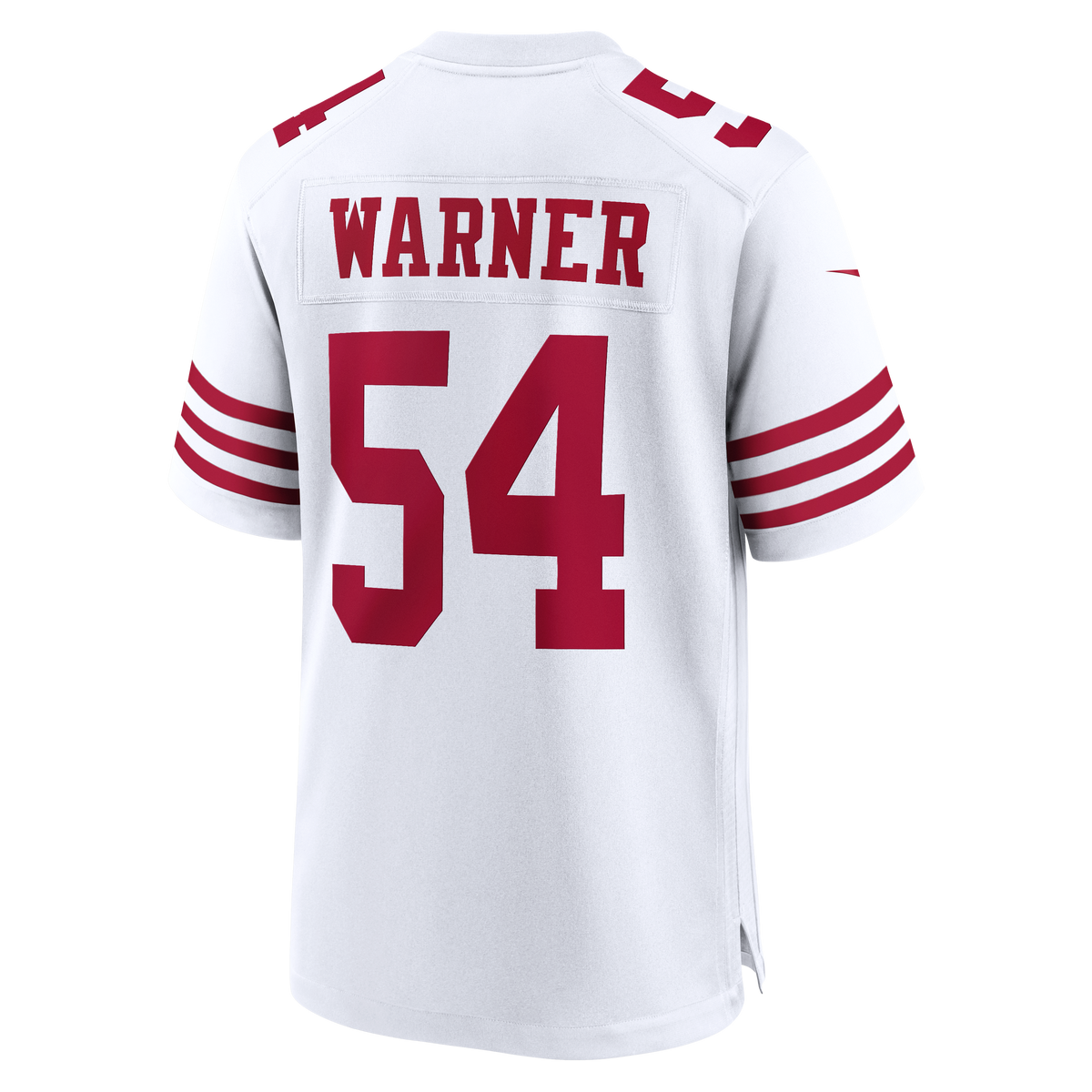 Men's San Francisco 49ers Fred Warner White 80th Anniversary Jersey