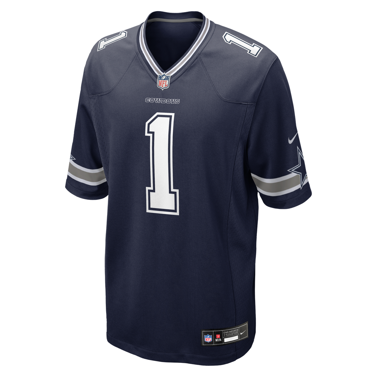 Men's Dallas Cowboys Number 1 Dad Navy Jersey