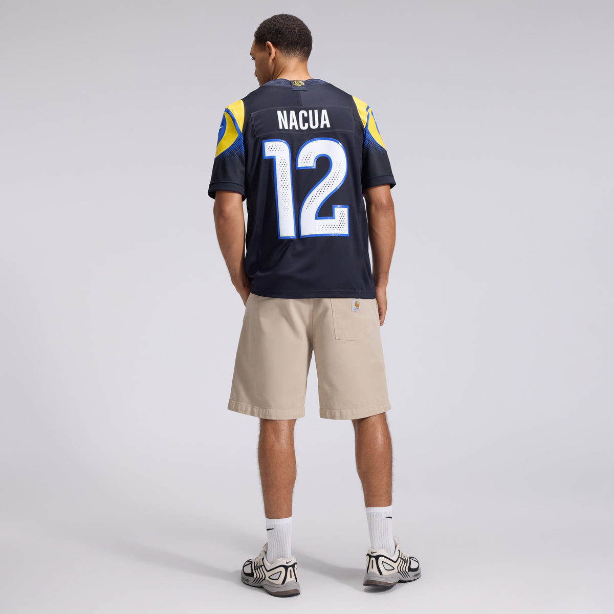 Men's Los Angeles Rams Puka Nacua Dark Blue Rivalries Collection Stitched Jersey