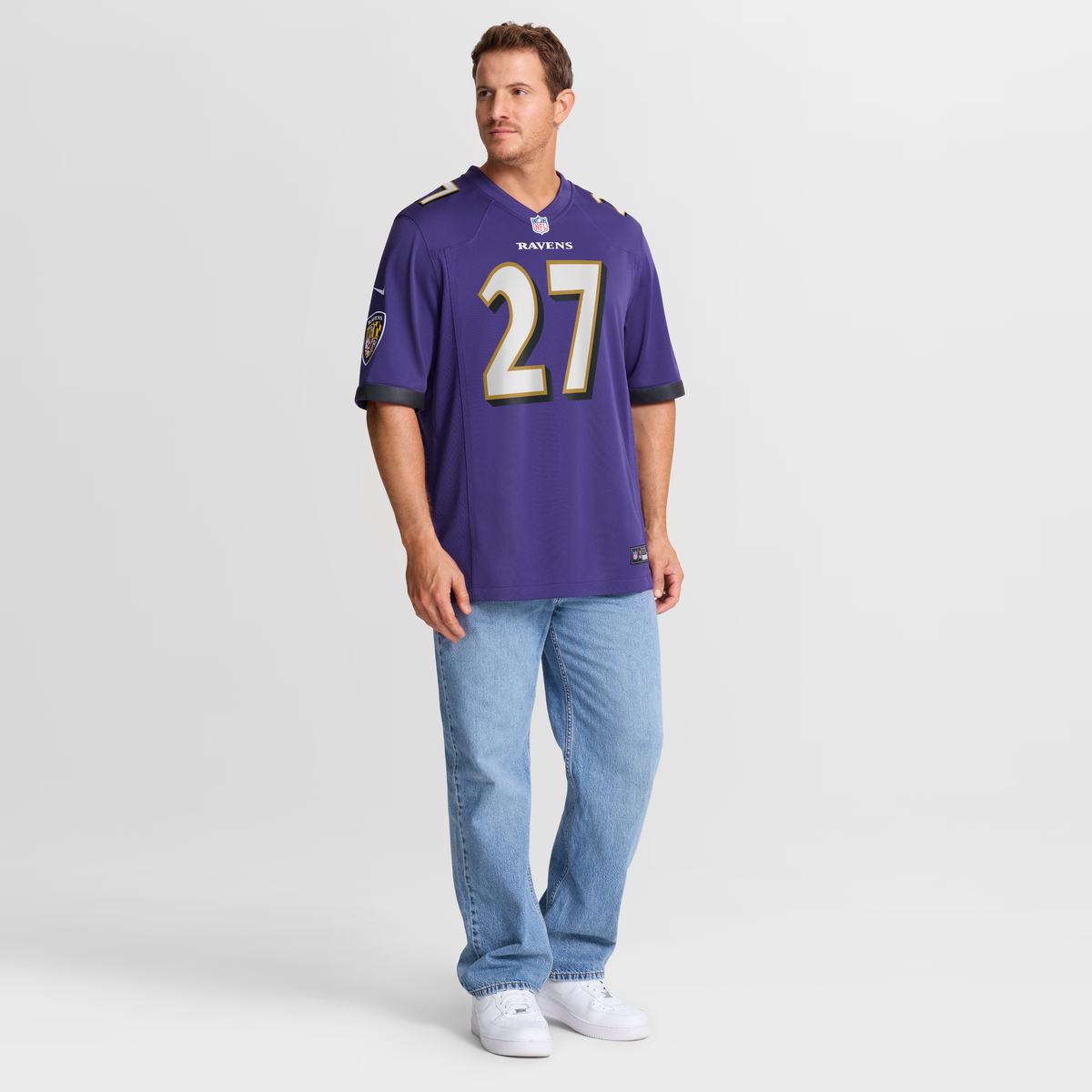Men's Baltimore Ravens T J Tampa Purple Team Jersey