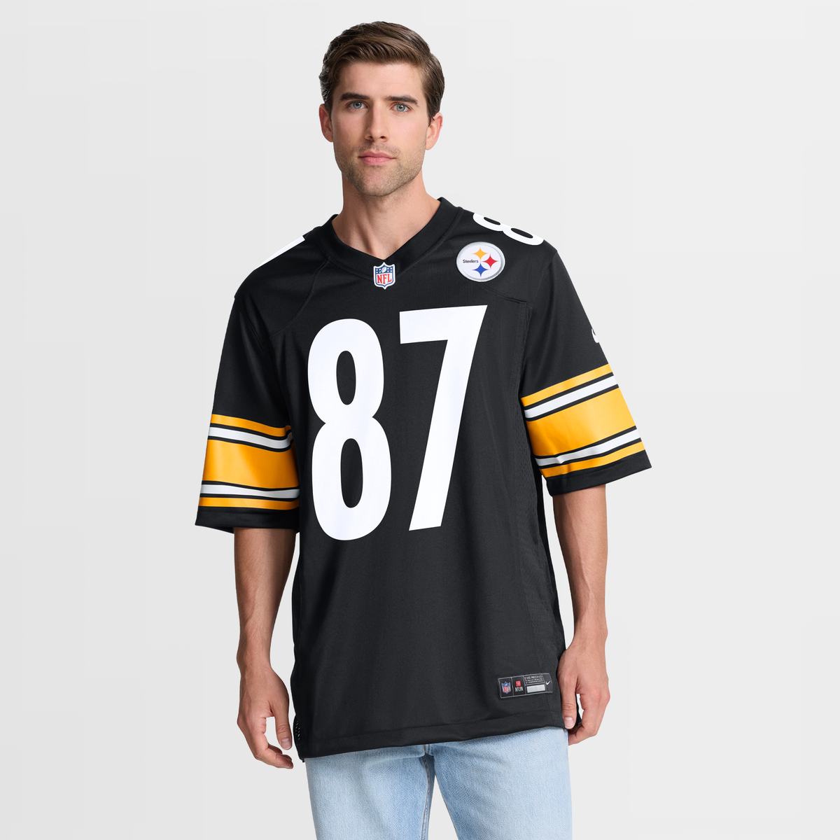 Men's Pittsburgh Steelers Matt Sokol Black Team Jersey
