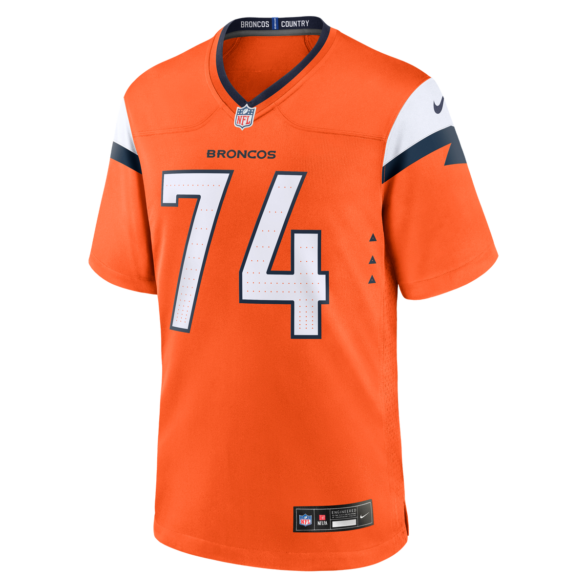 Men's Denver Broncos Ben Powers Orange Team Jersey