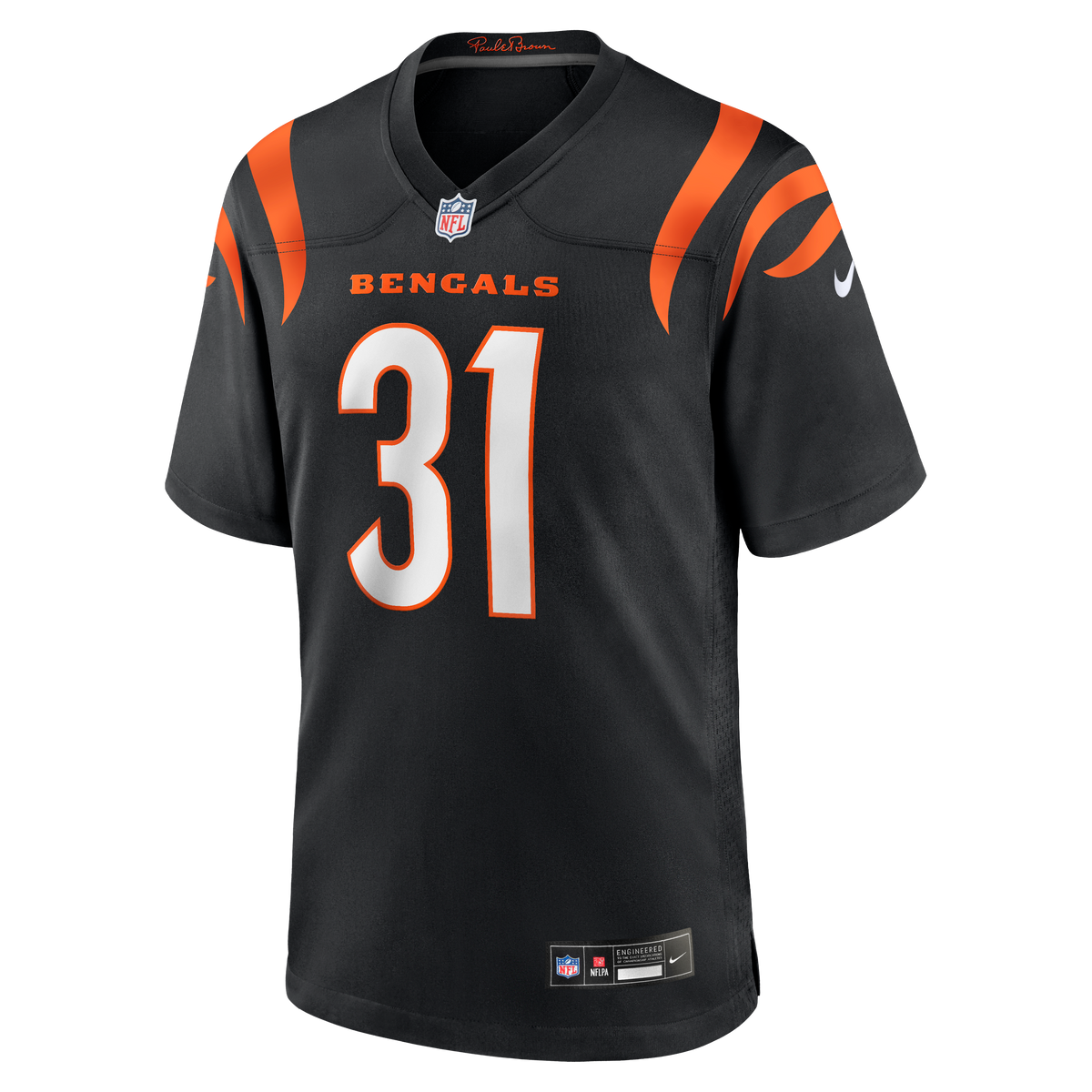Men's Cincinnati Bengals Ickey Woods Black Retired Player Jersey