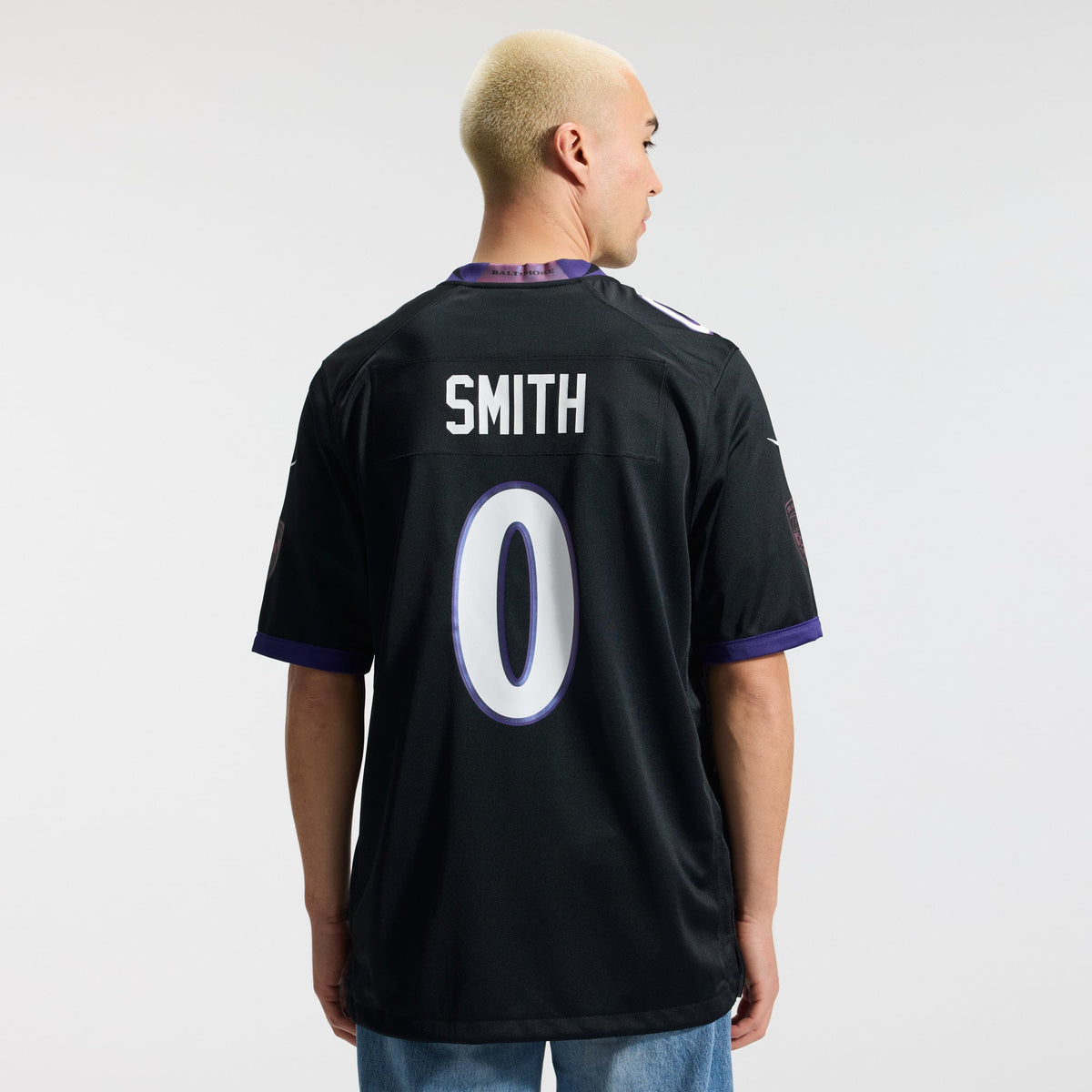 Men's Baltimore Ravens Roquan Smith Black Alternate Jersey