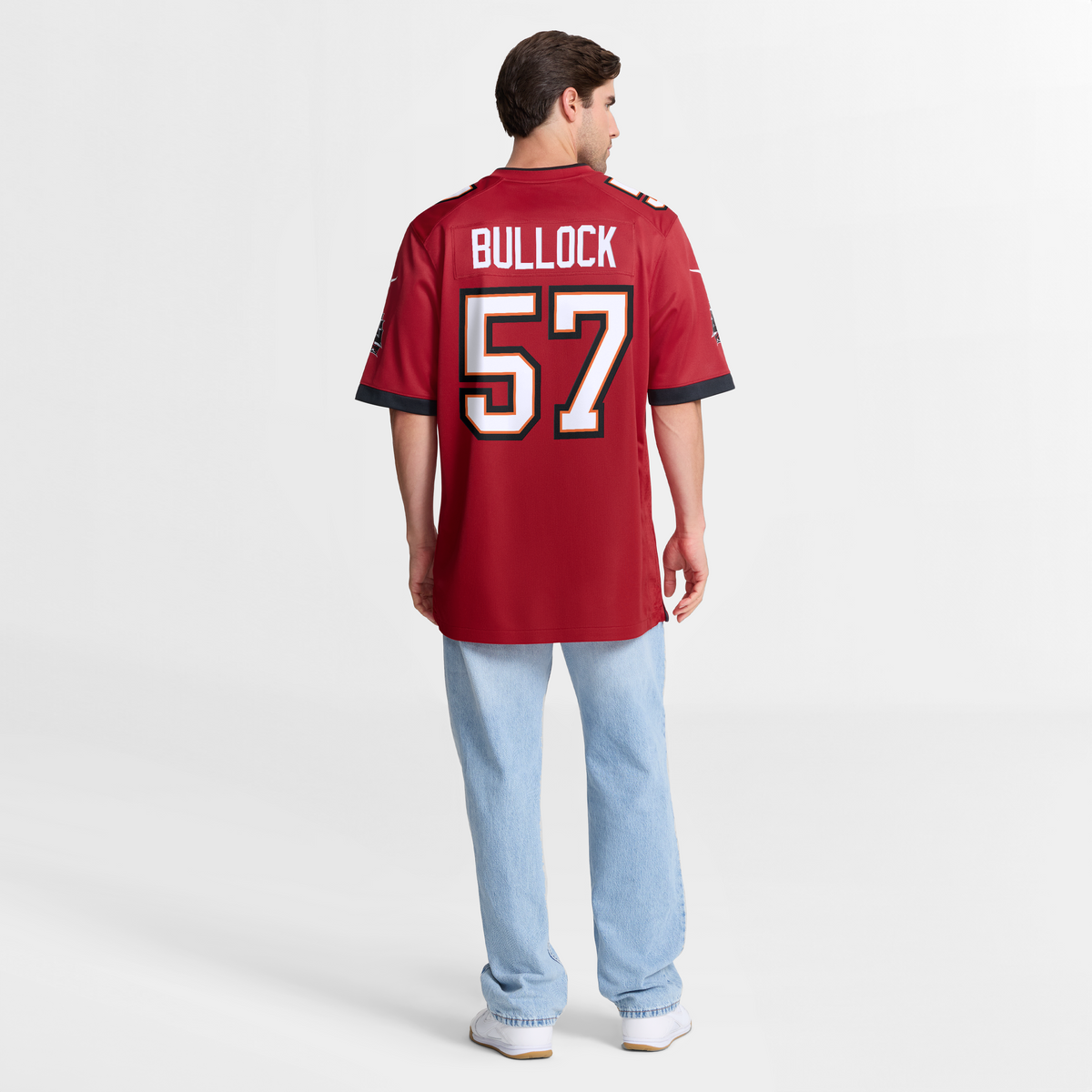 Men's Tampa Bay Buccaneers John Bullock Red Team Jersey