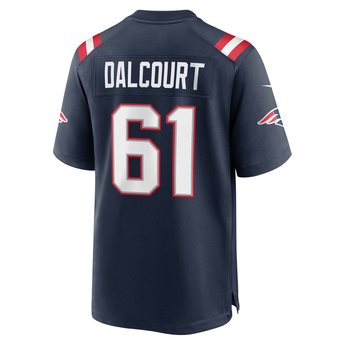 Men's New England Patriots Darrian Dalcourt Navy Team Jersey