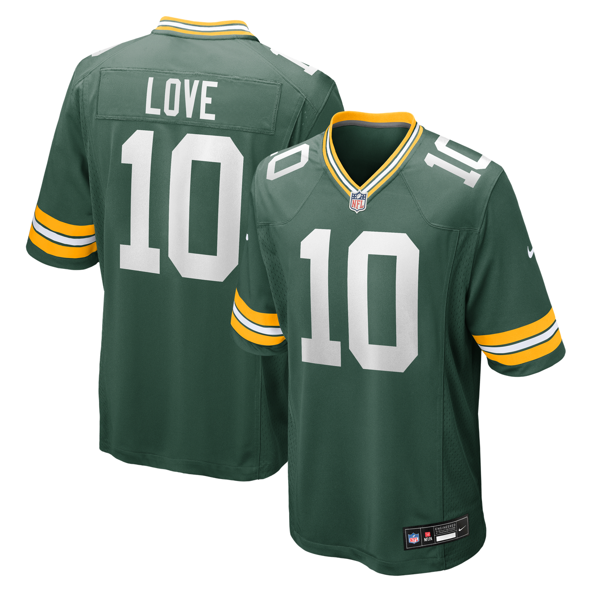Men's Green Bay Packers Love White Jersey