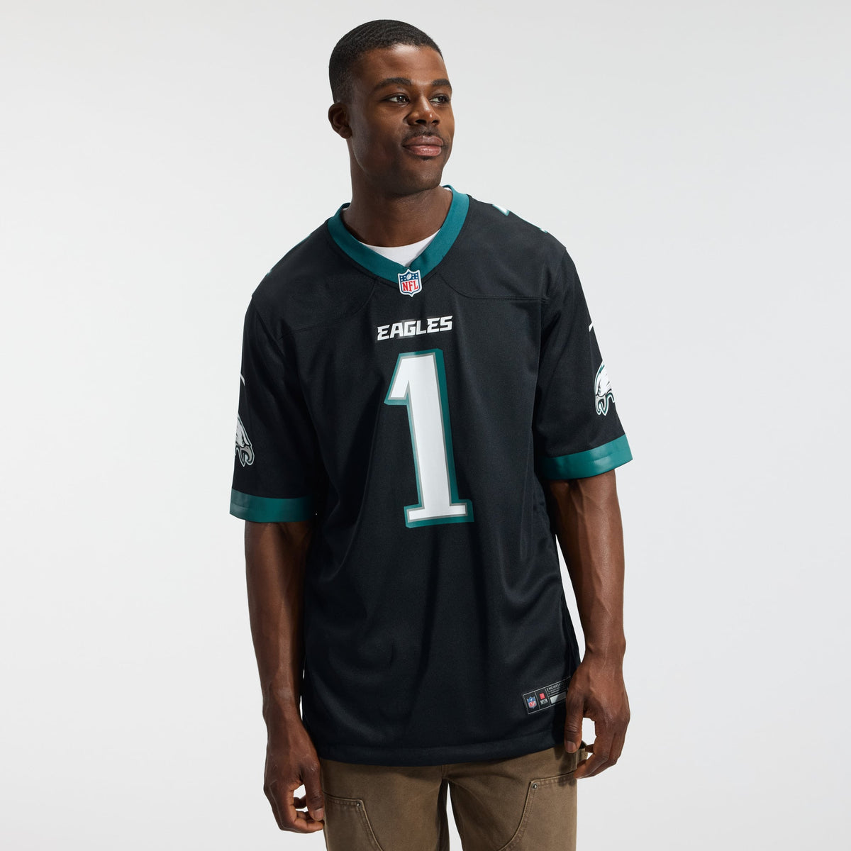 Men's Philadelphia Eagles Jalen Hurts Black Alternate Jersey