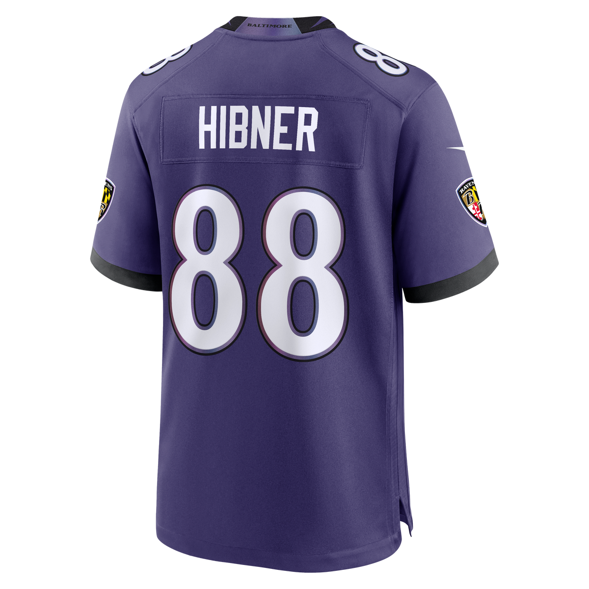 Men's Baltimore Ravens Matthew Hibner Purple Team Jersey