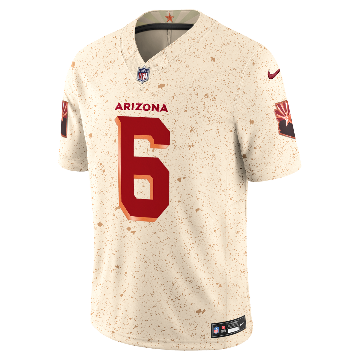 Men's Arizona Cardinals James Conner Natural Rivalries Collection Stitched Jersey