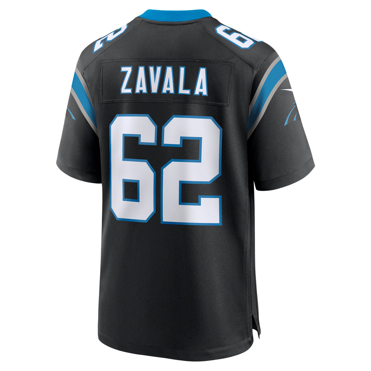 Men's Carolina Panthers Chandler Zavala Black Jersey