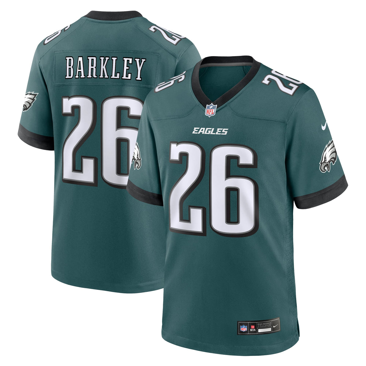 Men's Philadelphia Eagles Saquon Barkley Black Alternate Jersey