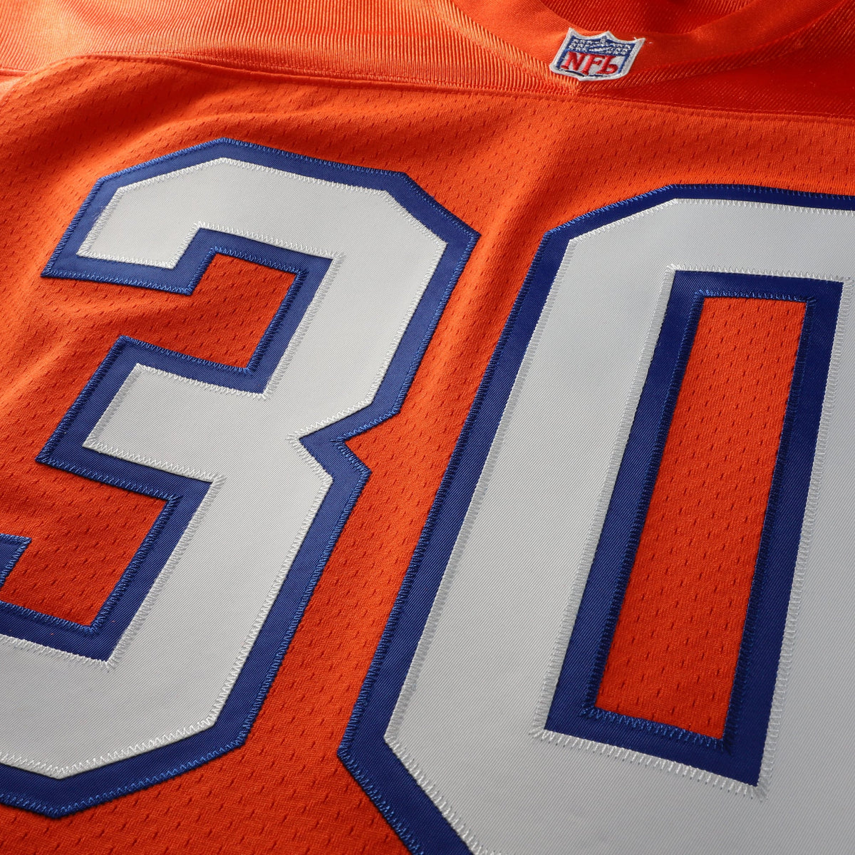Men's Denver Broncos Terrell Davis Orange 1995 Throwback Retired Player Jersey