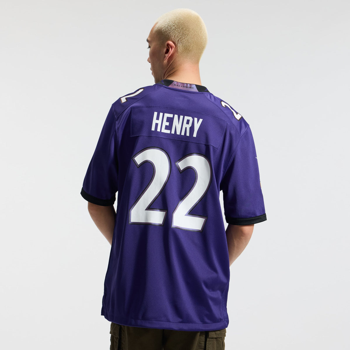 Men's Baltimore Ravens Derrick Henry Purple Team Jersey