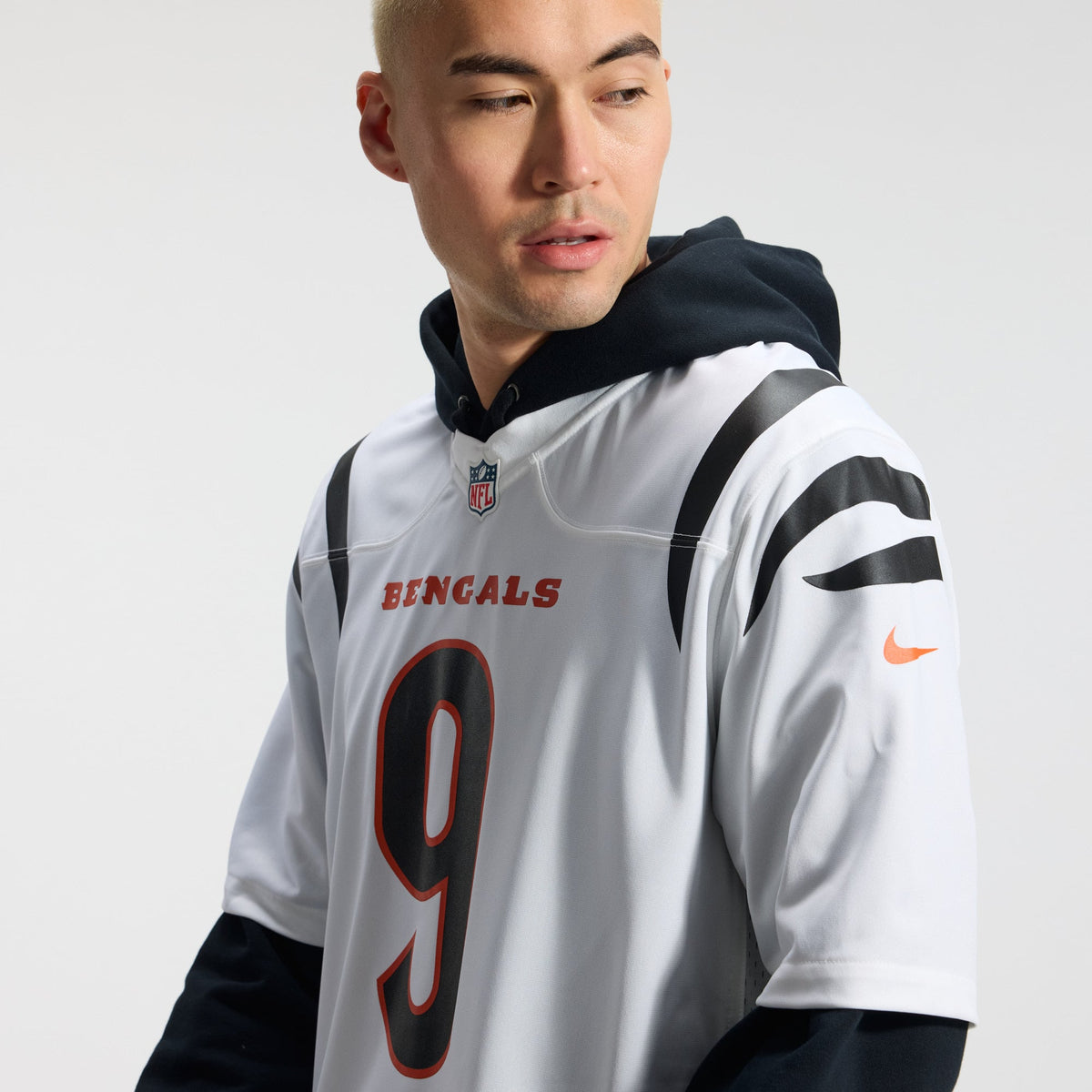 Men's Cincinnati Bengals Joe Burrow White Jersey