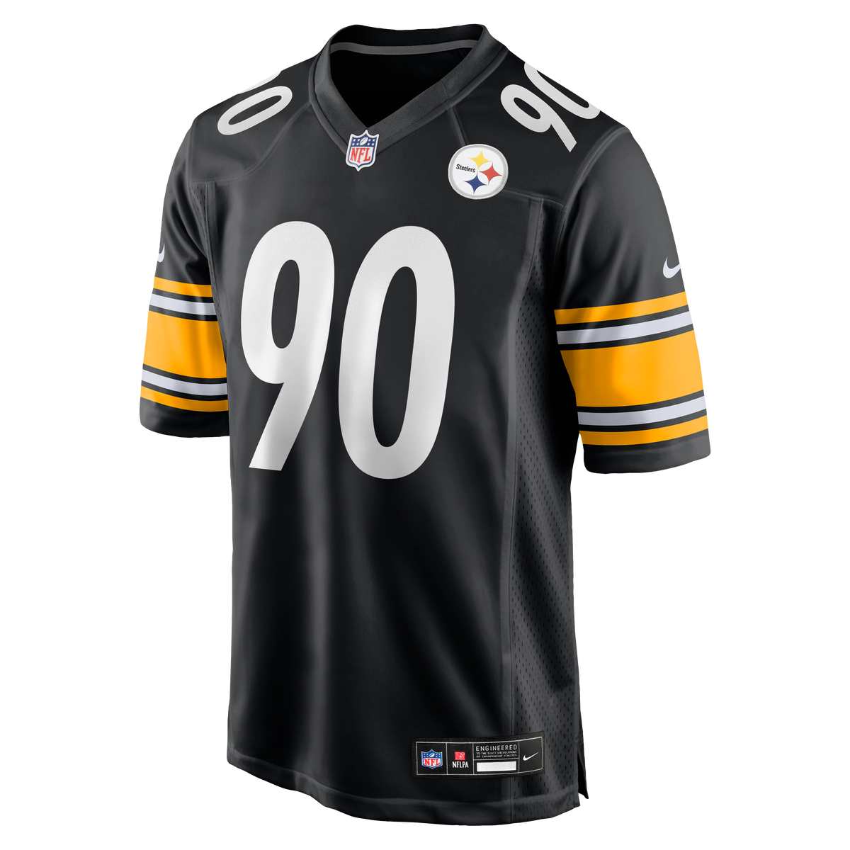 Men's Pittsburgh Steelers T J Watt Black Jersey