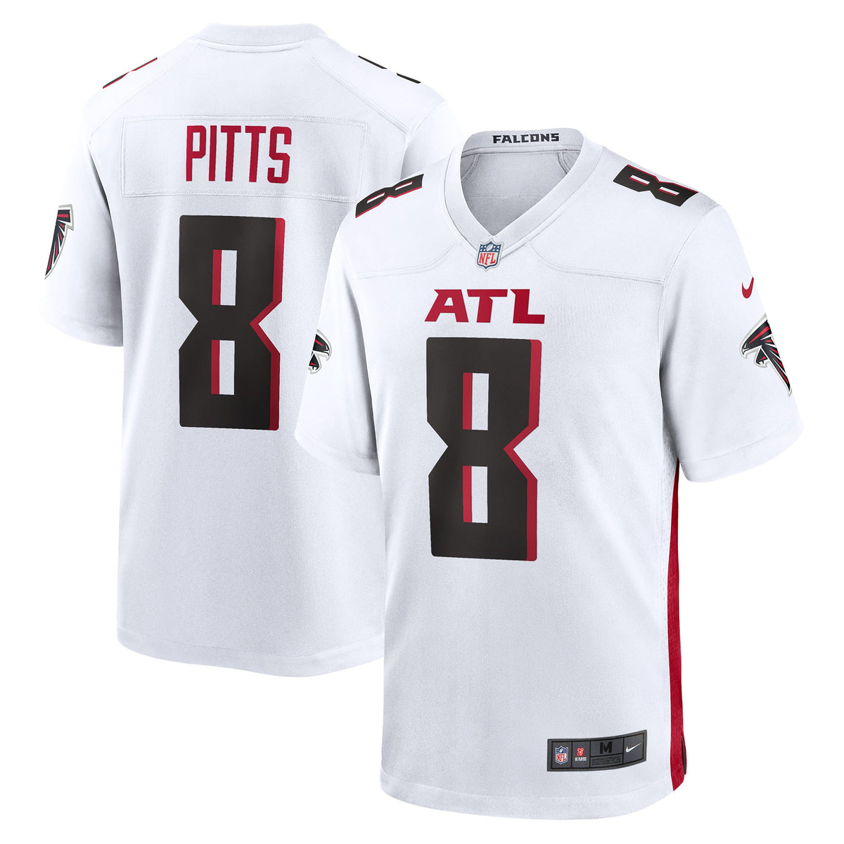 Men's Atlanta Falcons Kyle Pitts Sr Black Team Jersey