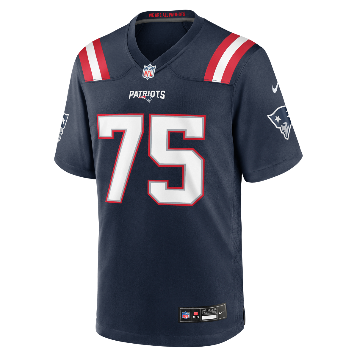 Men's New England Patriots Alijah Vera Tucker Navy Team Jersey