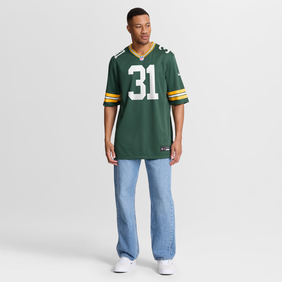Men's Green Bay Packers Nick Niemann Green Team Jersey
