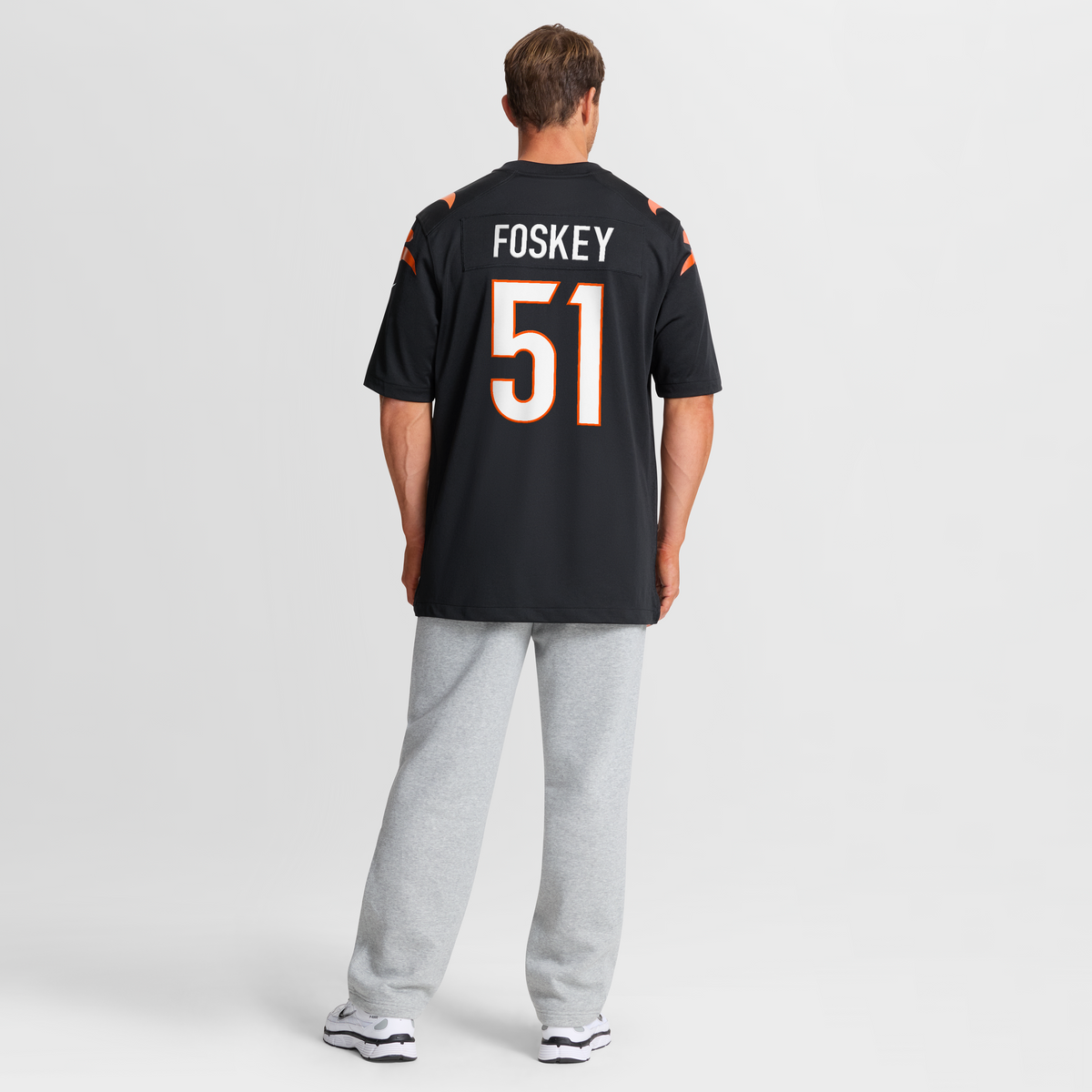 Men's Cincinnati Bengals Isaiah Foskey Black Team Jersey