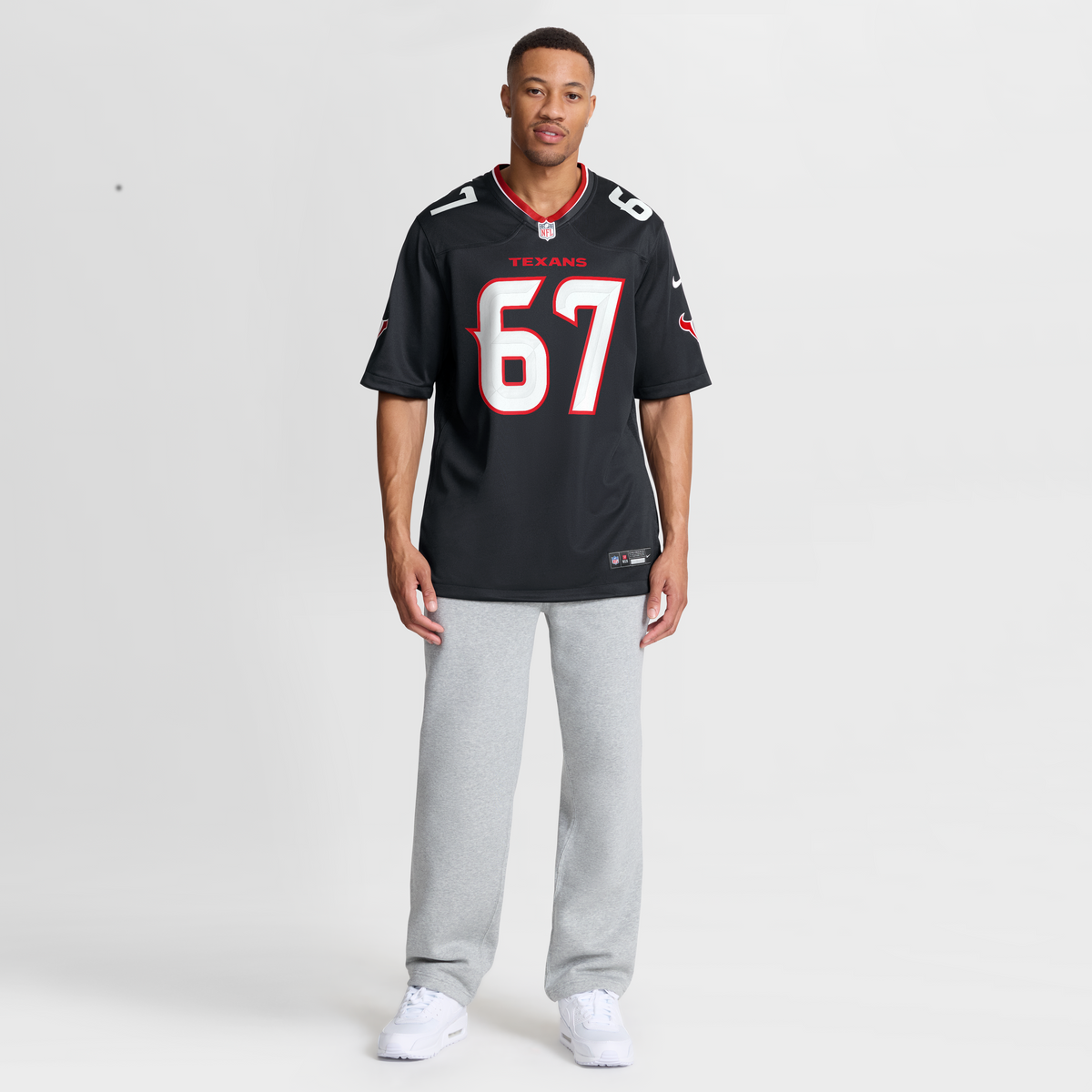 Men's Houston Texans Evan Brown Navy Team Jersey