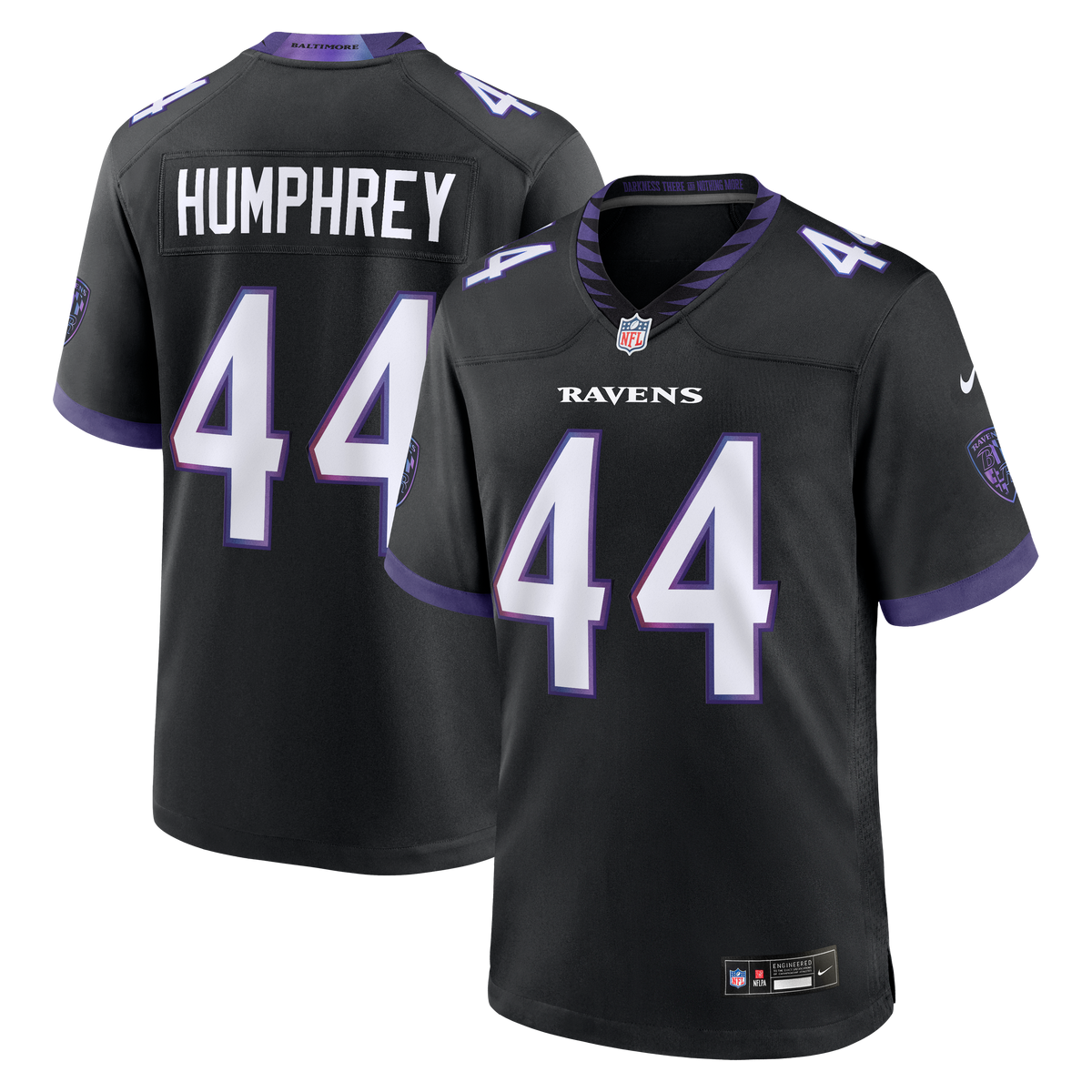 Men's Baltimore Ravens Marlon Humphrey Purple Team Jersey