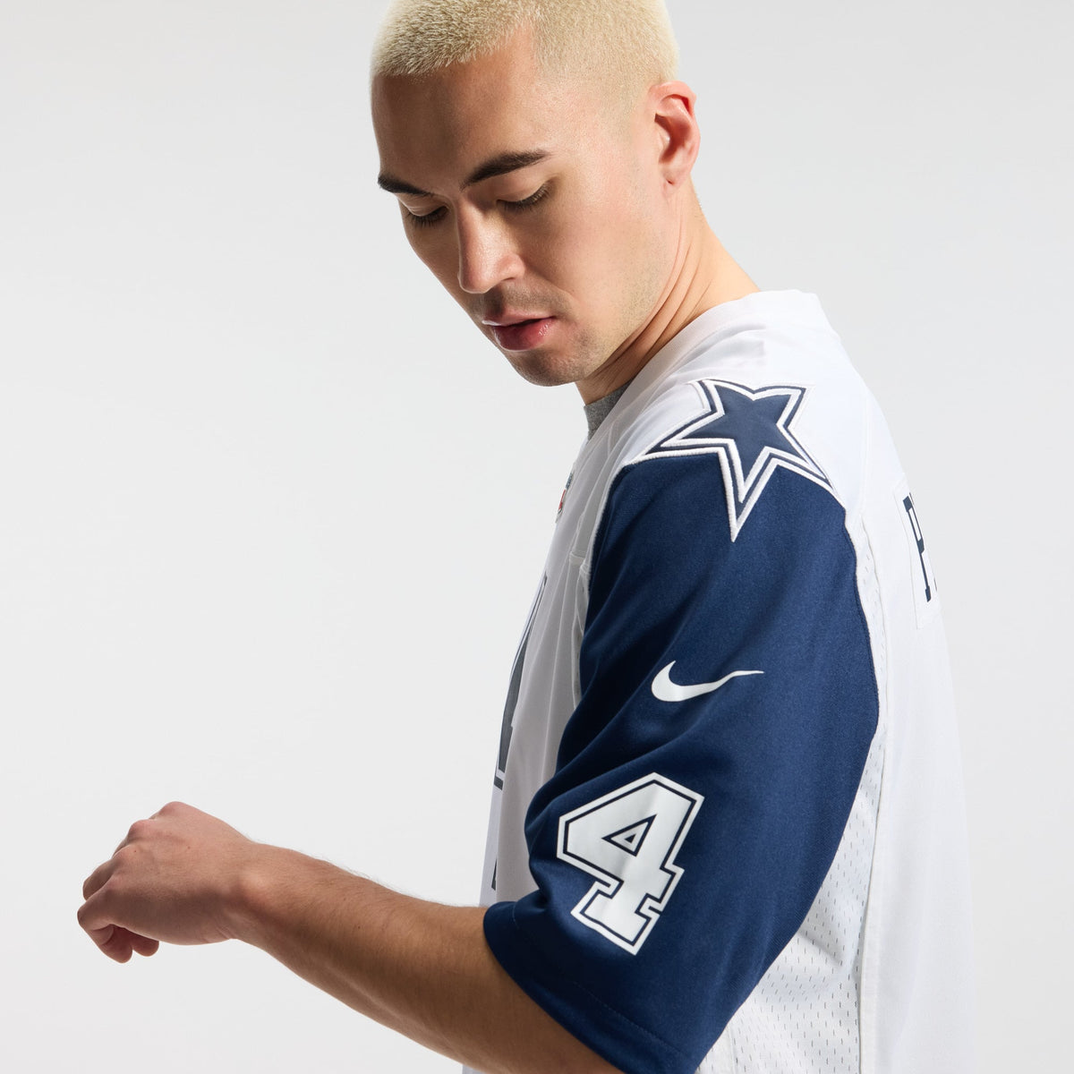 Men's Dallas Cowboys Dak Prescott White Alternate Game Team Jersey