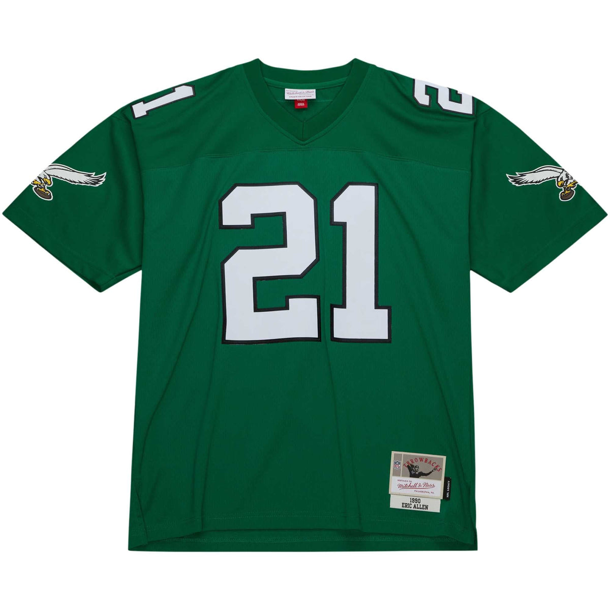 Men's Philadelphia Eagles Eric Allen Kelly Green Legacy Replica Jersey
