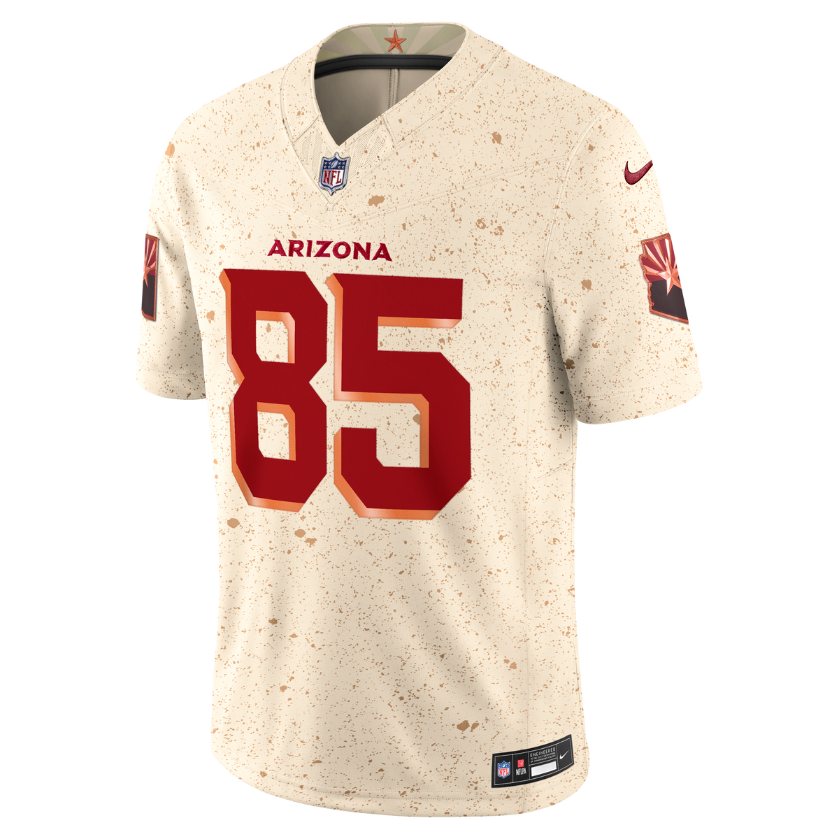 Men's Arizona Cardinals Trey McBride Natural Rivalries Collection Stitched Jersey
