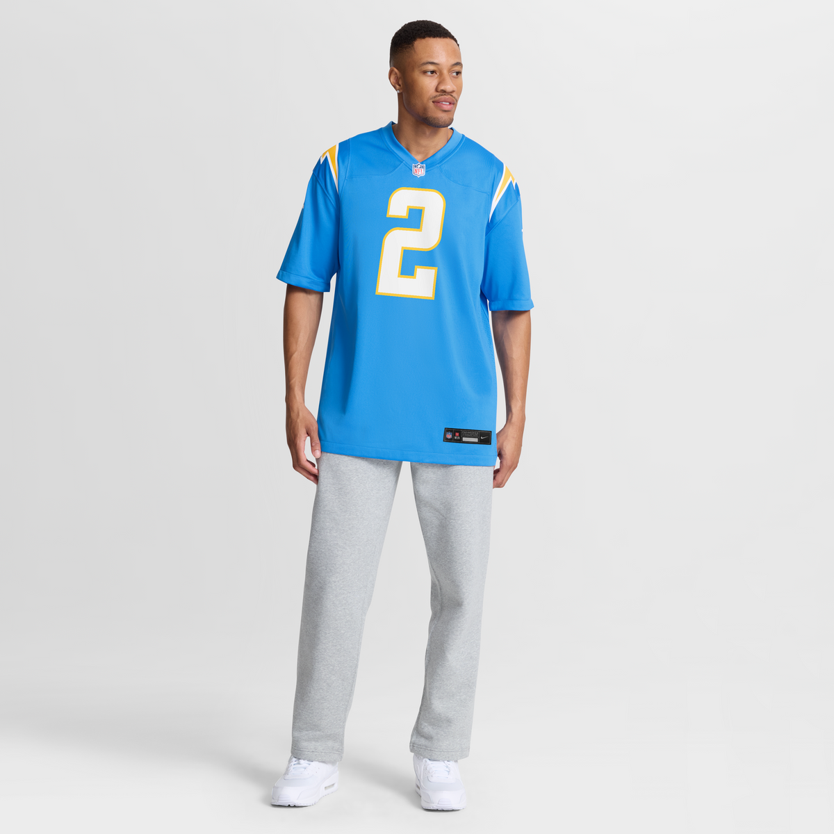 Men's Los Angeles Chargers Elijah Molden Powder Blue Team Jersey