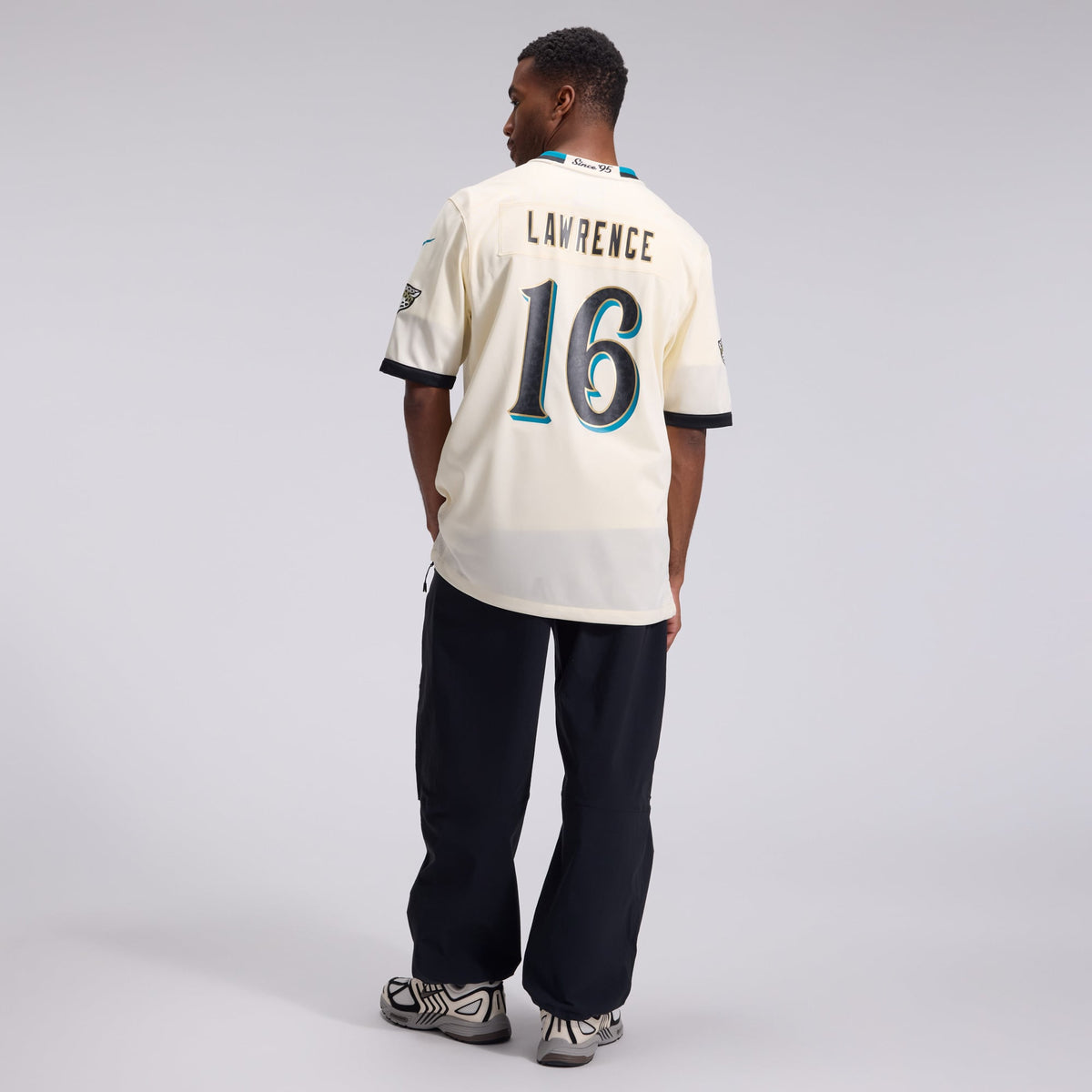Men's Jacksonville Jaguars Trevor Lawrence Natural 2026 Rivalries Collection Jersey