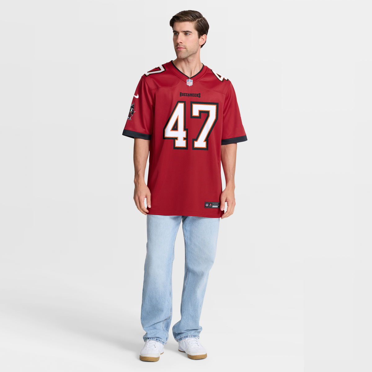 Men's Tampa Bay Buccaneers John Lynch Red Game Retired Player Jersey
