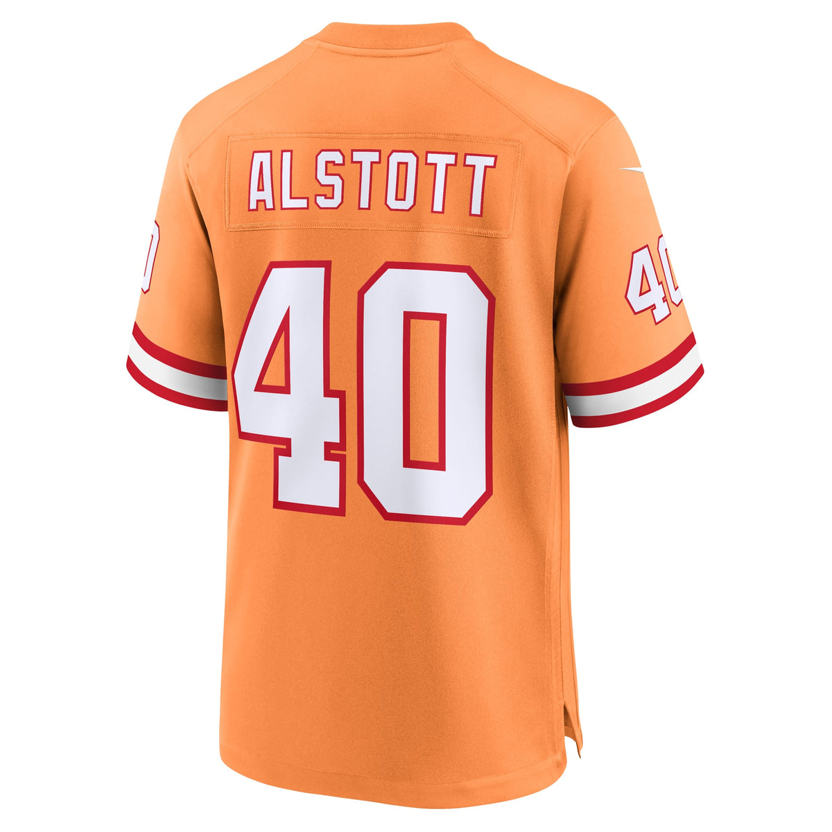 Men's Tampa Bay Buccaneers Mike Alstott Orange Throwback Jersey