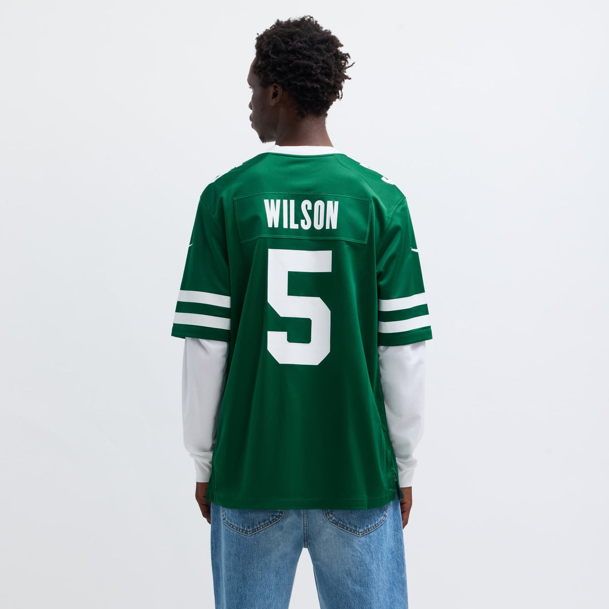 Men's New York Jets Garrett Wilson Legacy White Jersey