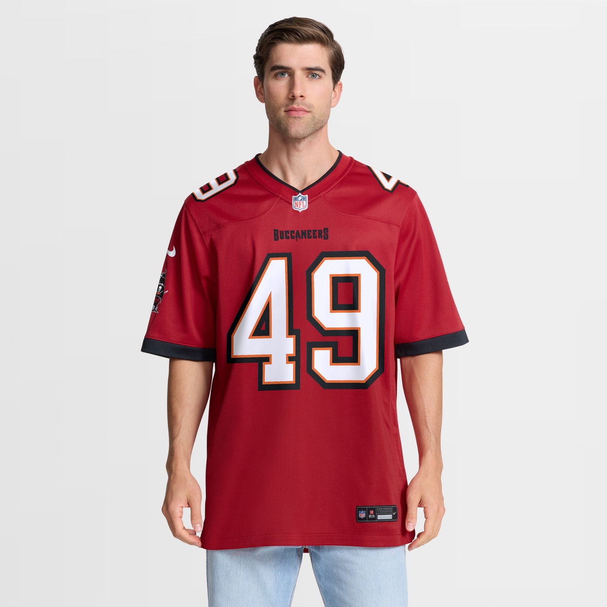Men's Tampa Bay Buccaneers Owen Wright Red Team Jersey