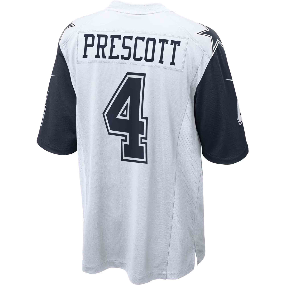 Men's Dallas Cowboys Dak Prescott White Alternate Game Team Jersey