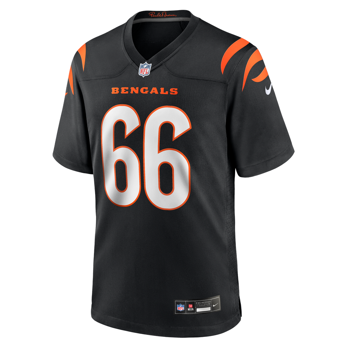 Men's Cincinnati Bengals Dalton Risner Black Team Jersey