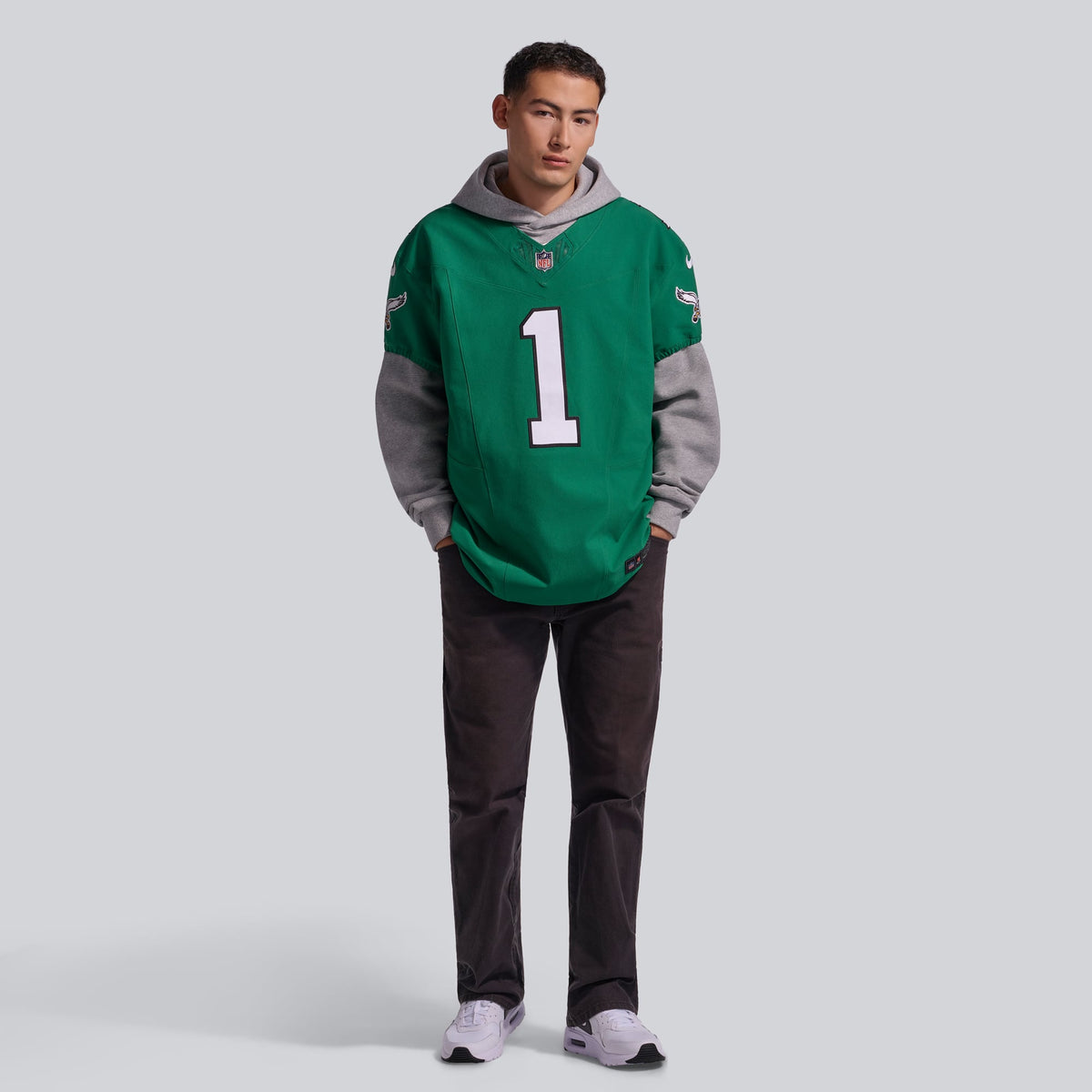 Men's Philadelphia Eagles Jalen Hurts Kelly Green Alternate Elite Jersey
