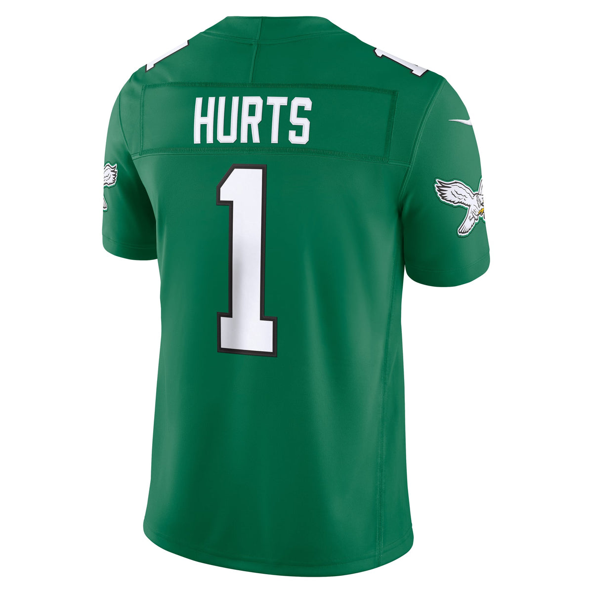 Men's Philadelphia Eagles Jalen Hurts Kelly Green Alternate Stitched Jersey