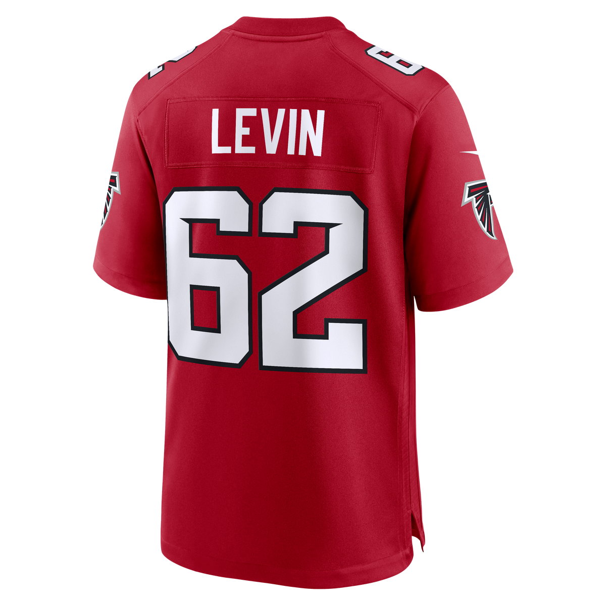 Men's Atlanta Falcons Corey Levin Red Team Jersey