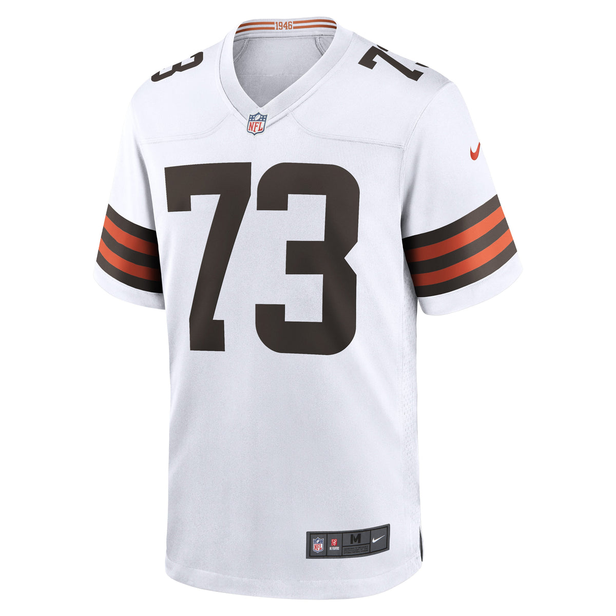 Men's Cleveland Browns Joe Thomas Brown Retired Game Player Jersey