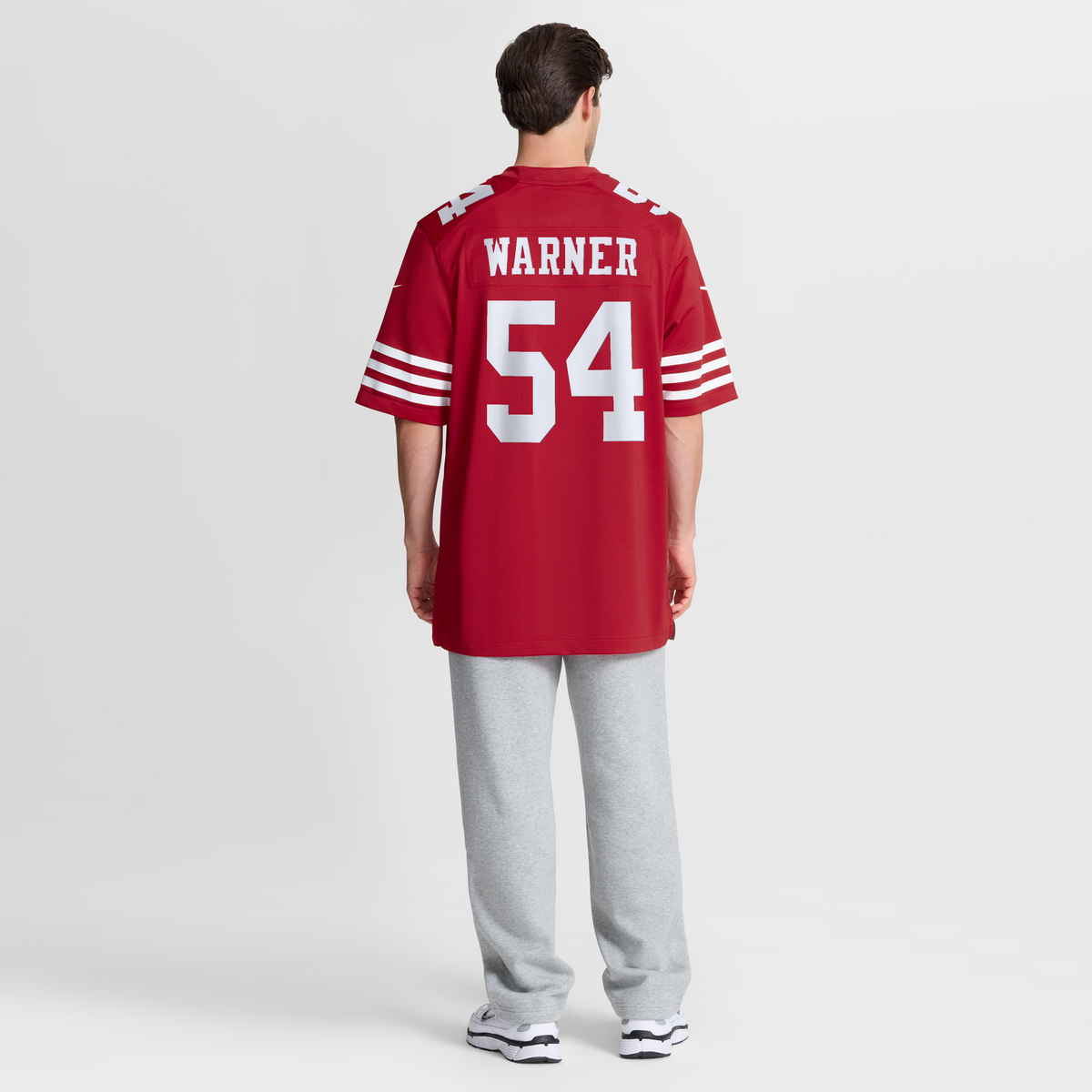 Men's San Francisco 49ers Fred Warner White Player Jersey