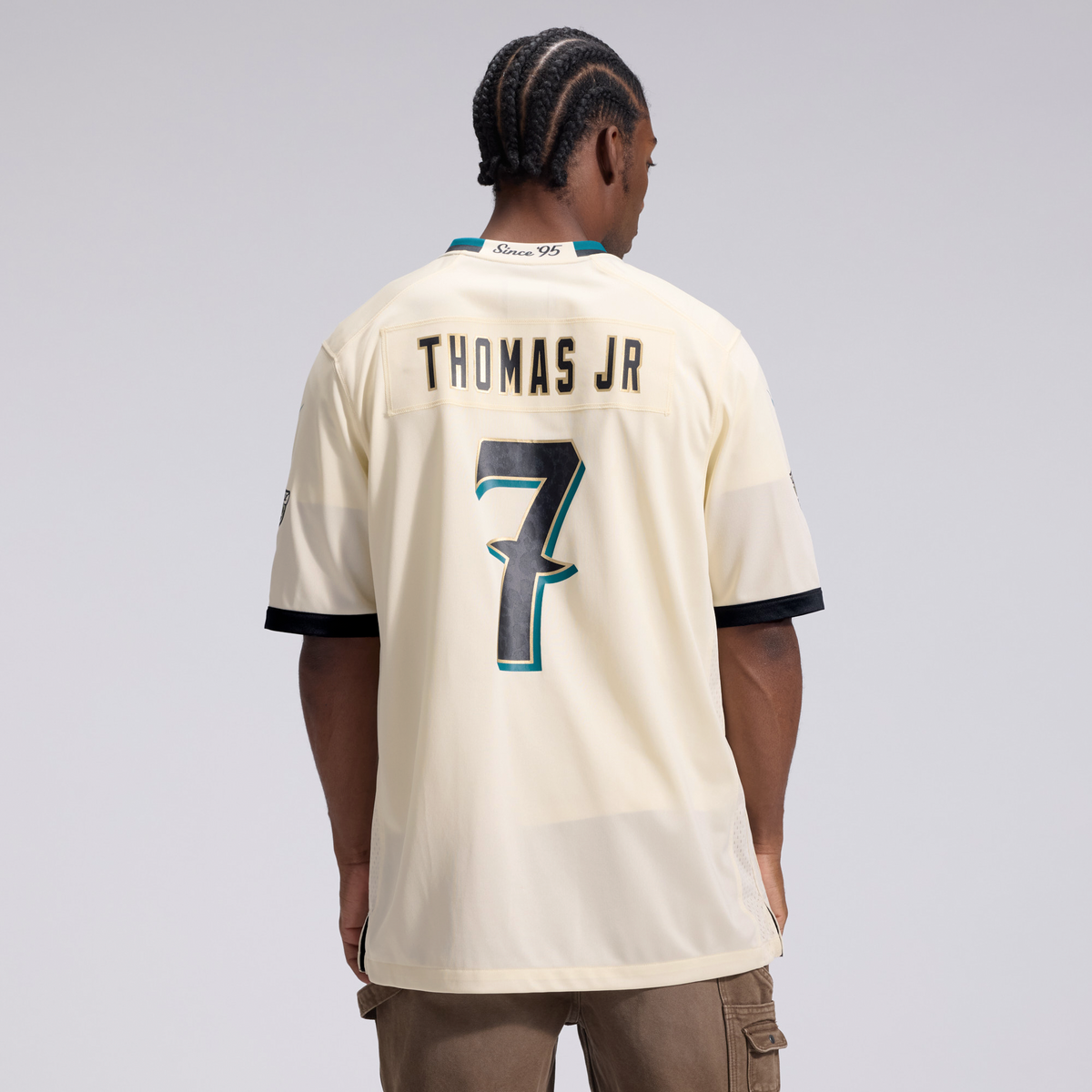 Men's Jacksonville Jaguars Brian Thomas Jr Natural 2026 Rivalries Collection Jersey