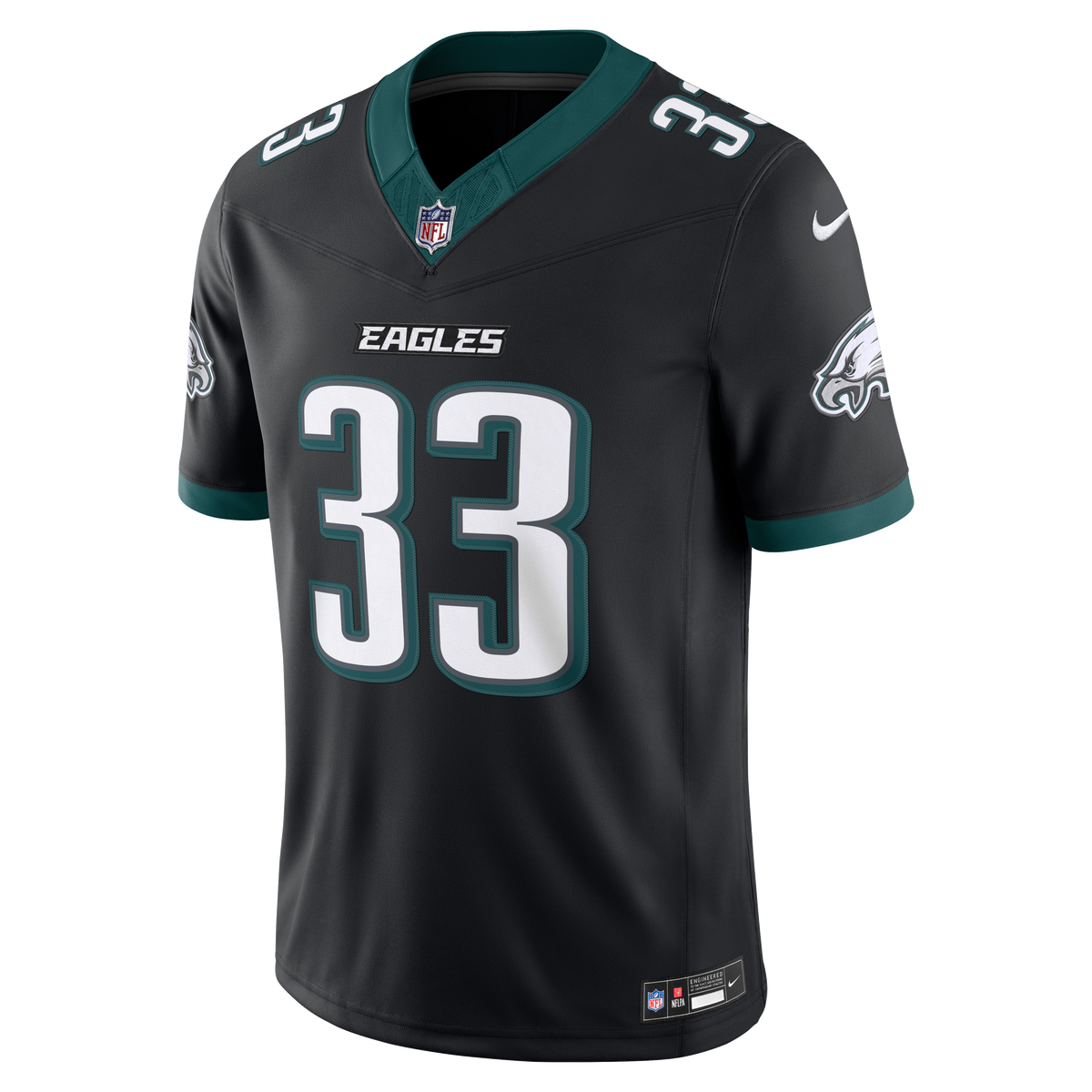 Men's Philadelphia Eagles Cooper DeJean Black Alternate Stitched Jersey
