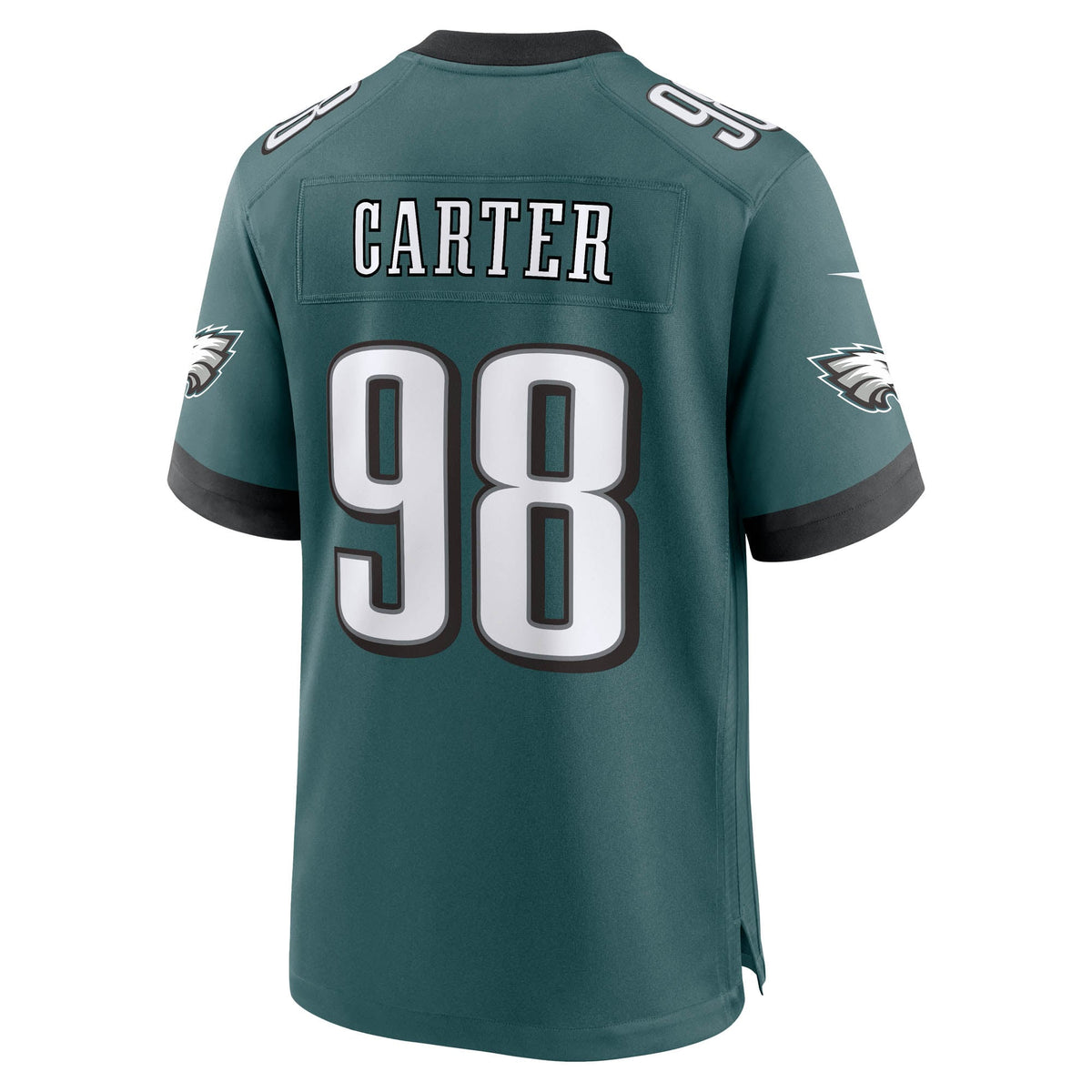 Men's Philadelphia Eagles Jalen Carter Midnight Green Team Jersey