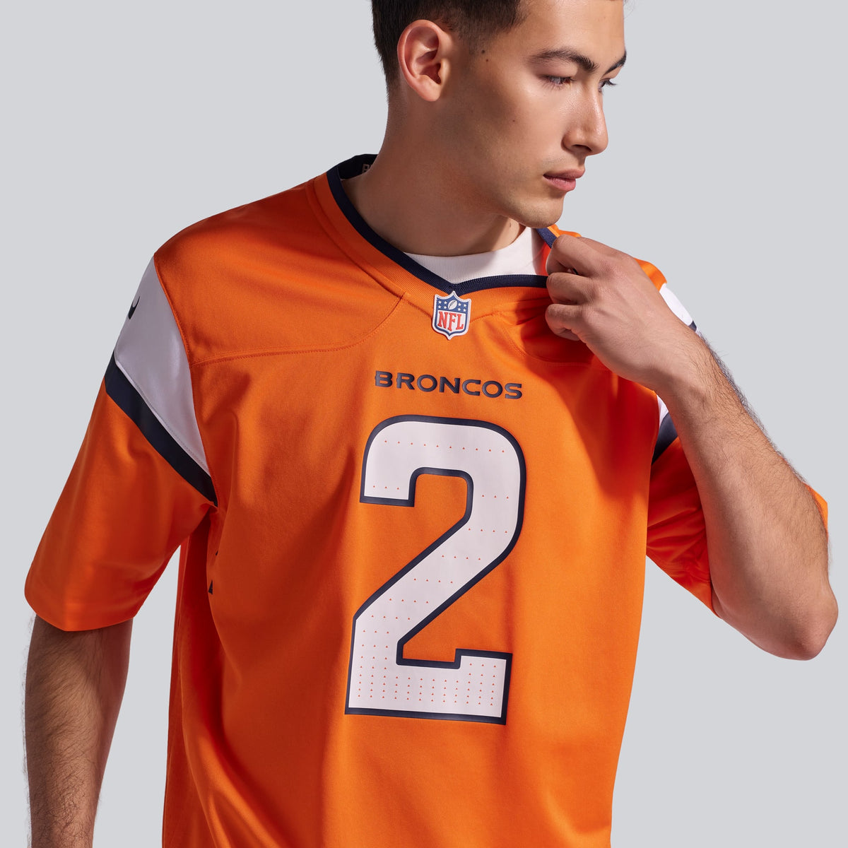 Men's Denver Broncos Patrick Surtain II Orange Team Jersey