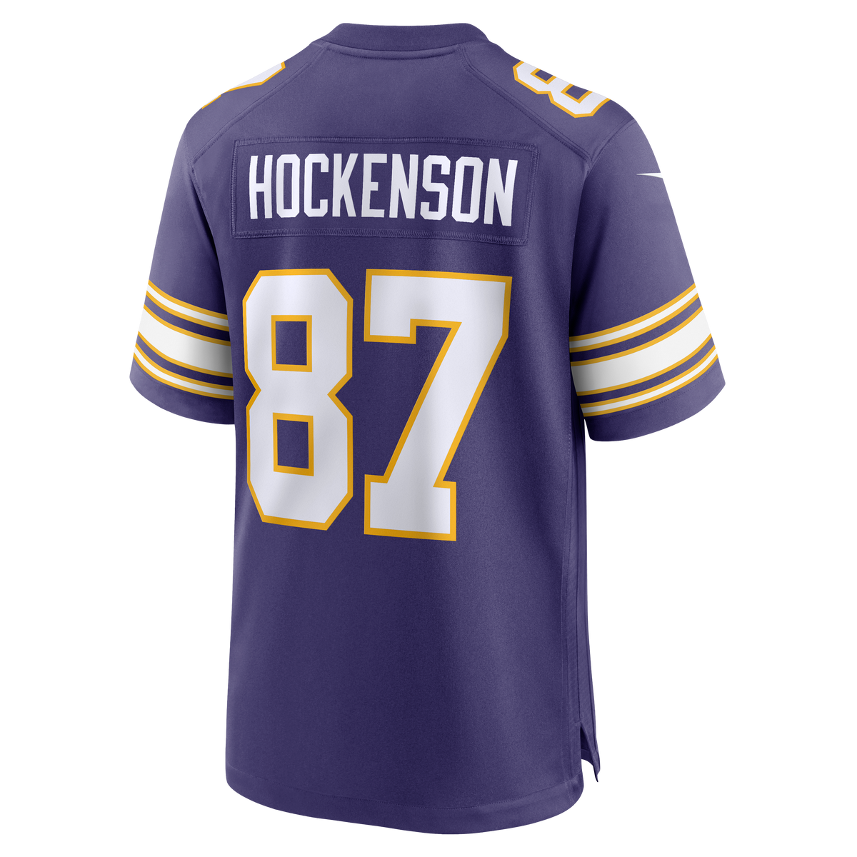 Men's Minnesota Vikings T J Hockenson Purple Classic Player Jersey
