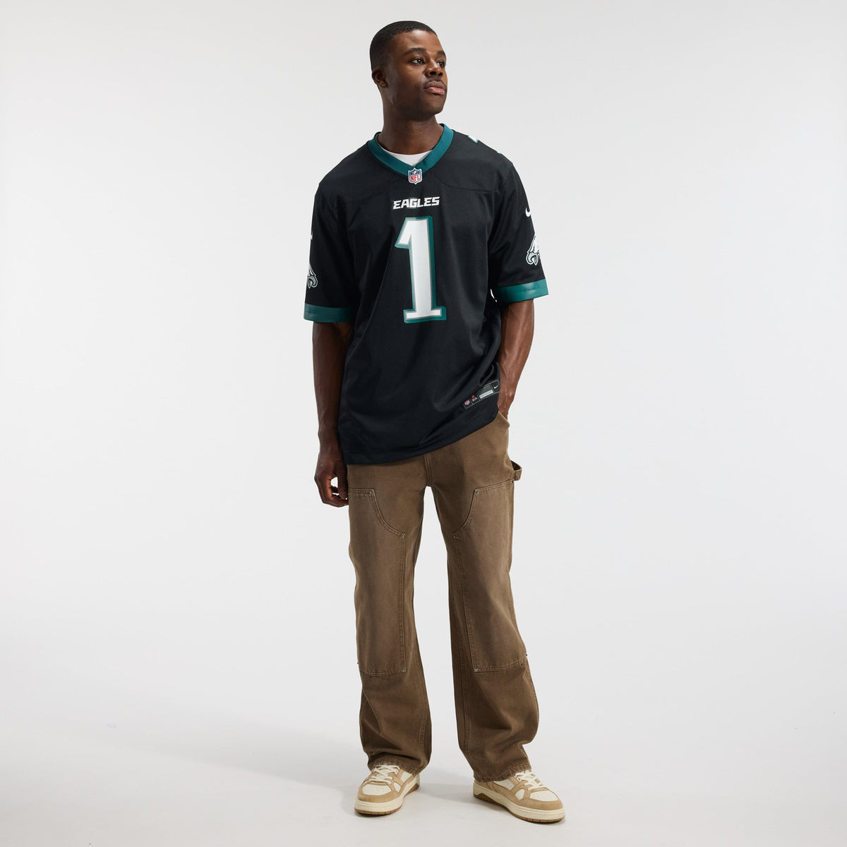 Men's Philadelphia Eagles Jalen Hurts Black Alternate Jersey